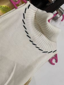 Venus Ivory Cold Shoulder Turtleneck Sweater