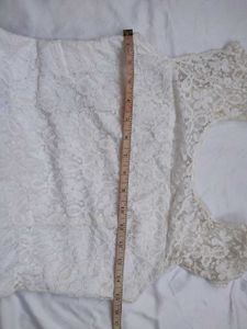HOLLISTER White Lace Dress