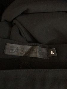 Black Straight Fit Trousers