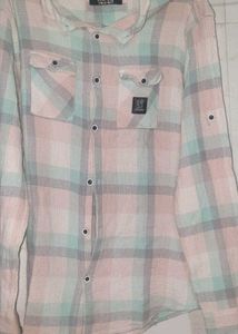 Pastel Plaid Button-Down