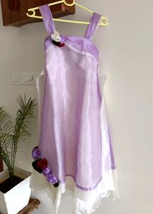 Brand new cute Lavender white sleeveless dress.