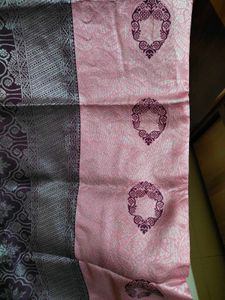 Elegant Pink &amp; Purple Zari Saree