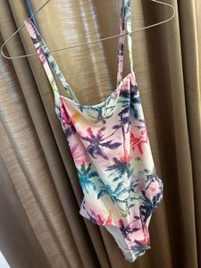Tropical Palm Print Swimsuit