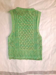 Zara Green Knit Vest