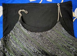 Black Fit Party Top