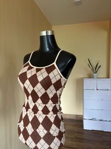 Argyle Knit Dress