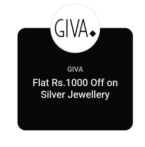 GIVA 1000rs Coupon For Men And Women Any Jwellery