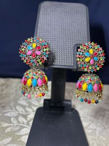 Colorful Jhumka Earrings