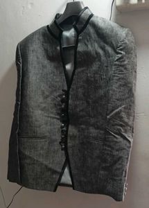 Grey Bandhgala Style Jacket