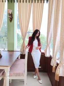 White Bodycon Midi Dress