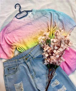 🎁Buy 2 Get2 Free Rainbow Knit Top ()