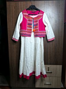 RANGMANCH Anarkali Kurta ,Jacket & Leggings(3 Pcs)