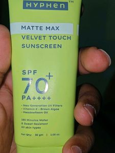 Hyphen Matte Max Velvet Touch Sunscreen SPF 70+