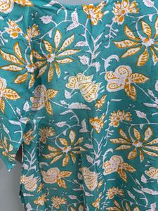Floral Print Kurta