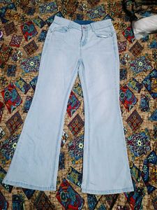 Flared Light Wash Jeans