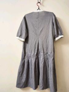 Striped Dress with Bow Detail