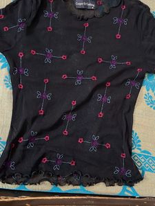 Floral Embroidered Top