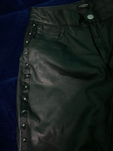 Black leather pants