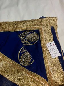 Elegant Blue Saree
