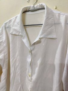 White Long Sleeve Button-Down