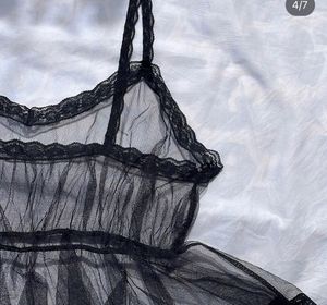 Delicate Lace And Mesh Slip Top