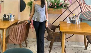 Grey Corset Type Top