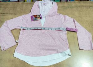 Cute Pink Hoodie Top Semi Winter