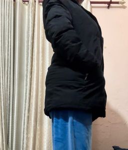 Stylish Black Hooded Jacket