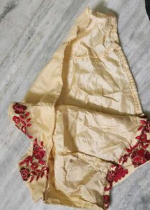 Cream Semi Stitched Blouse