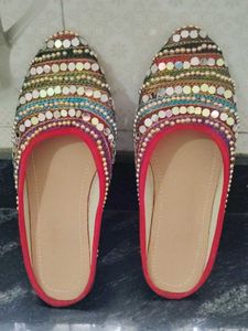 Embroidered Jutti Shoes