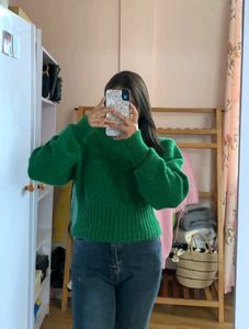 Green Knit Sweater
