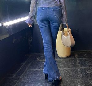 Flared Denim Jeans🍒