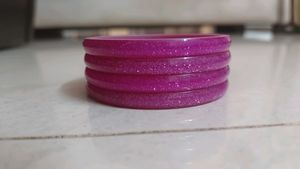 Plastic PINK Bangles