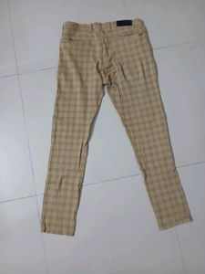 Brown Checks Trouser