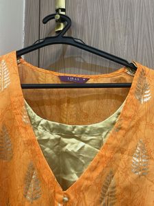 Light Orange/peach A-line Kurta
