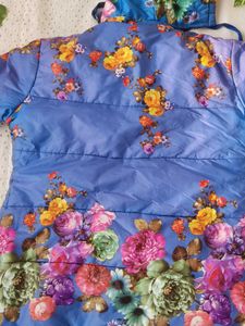 Floral Print Padded Jacket