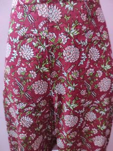 new xxl  Printed Maroon kurta pants