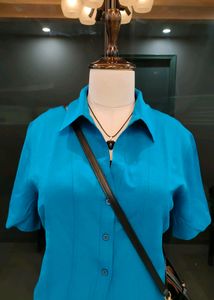 💥Price Drop💥Luxe Blue Summery Shirt