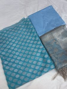 Festive Zari Blue Suit