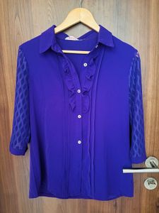Elegant Purple Blouse