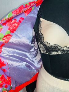 Floral Embroidered Bomber Jacket