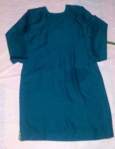 Teal Embroidered Kurta Set