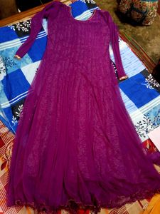 Purple Net+ Synthetic Gown