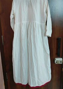 Embroidered White Dress