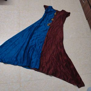 Color Block Maxi Dress