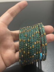 Blue Metal Bangles