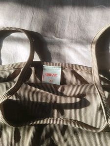 Ribbed Tank Top with Detail