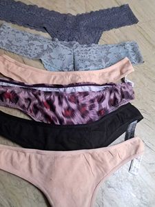 Combo Of  Six Imported Fabric  Thong  Panty