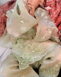 Baby Girl&#39;s Embellished Pakistani Outfit