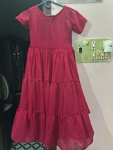 Cute Red Embroidered Dress